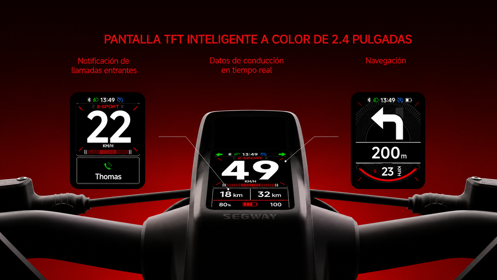 Pantalla Inteligente TFT a Color de 2,4 Pulgadas